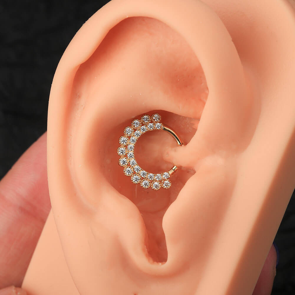 Gold daith store hoop