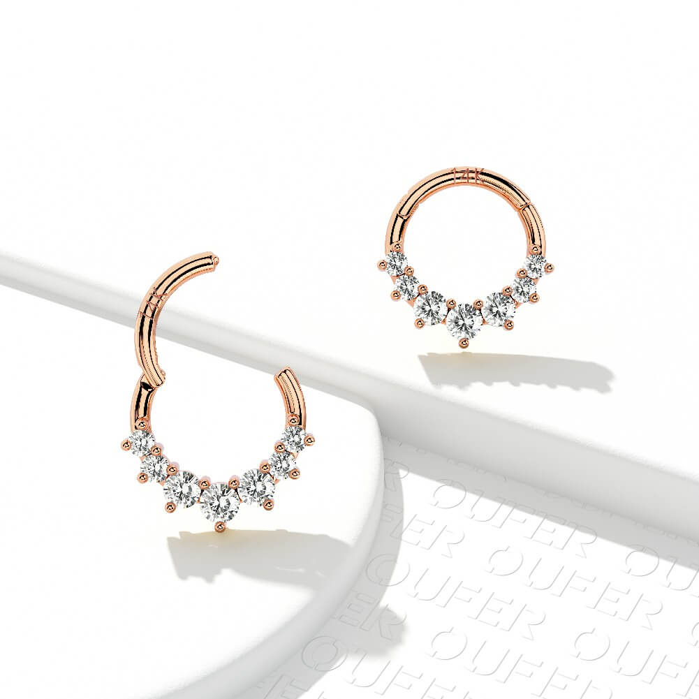 14K Rose Gold Cartilage Earrings – OUFER BODY JEWELRY