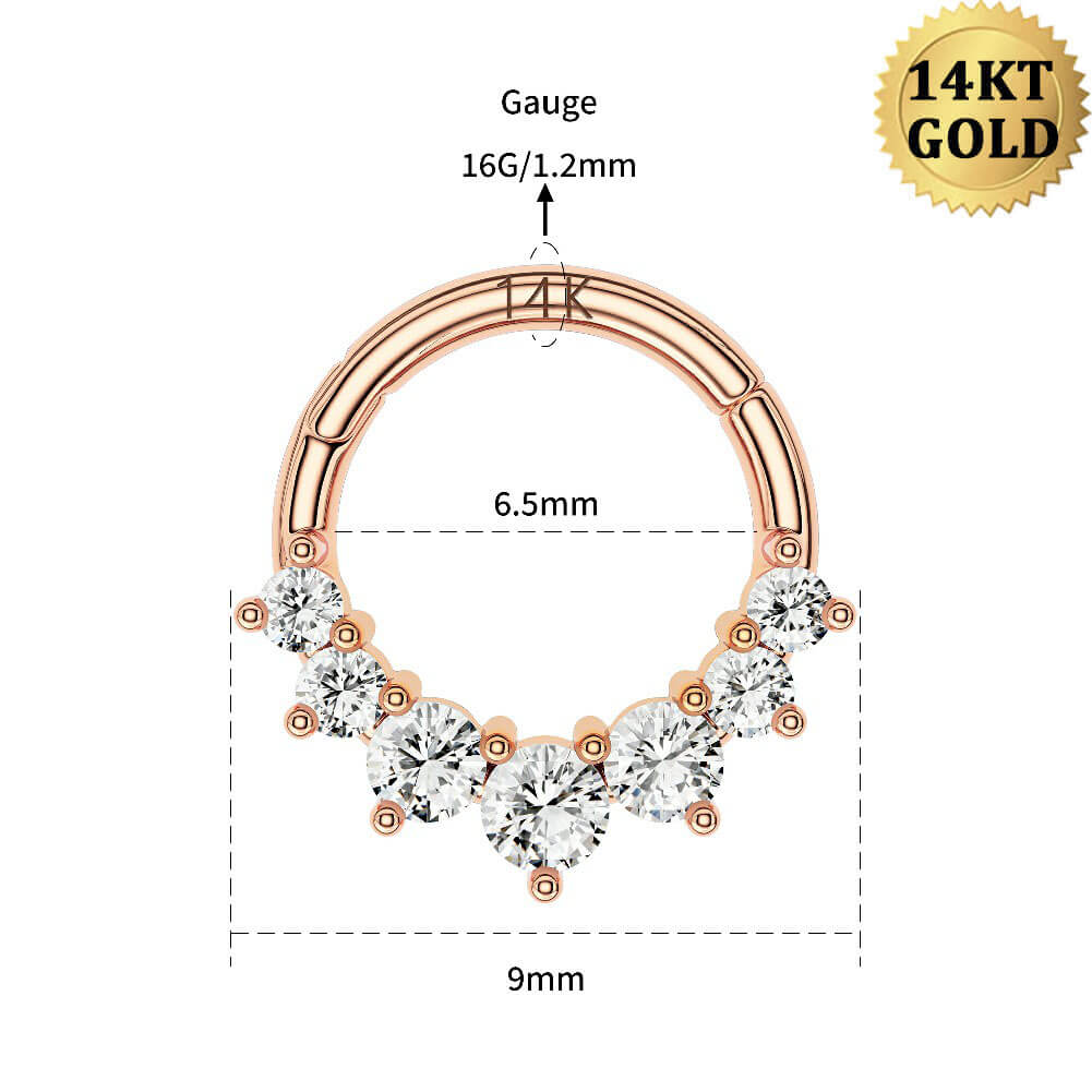 14K Rose Gold Cartilage Earrings – OUFER BODY JEWELRY