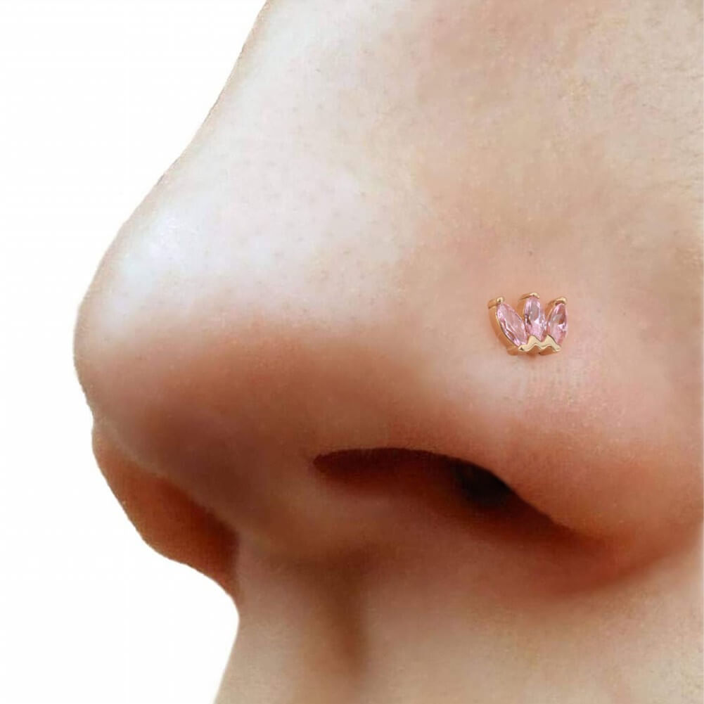 14k deals nose stud