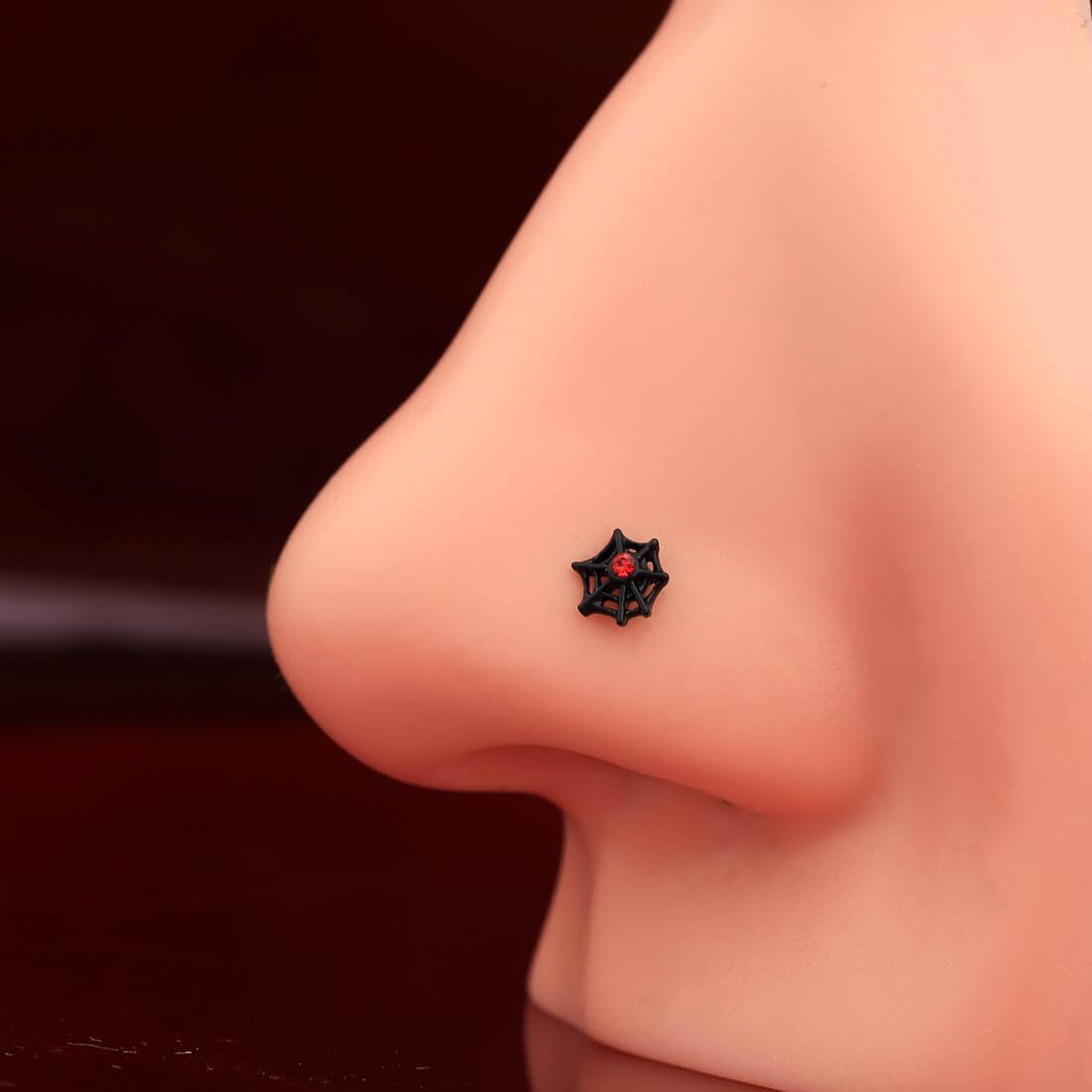 Black deals nose stud