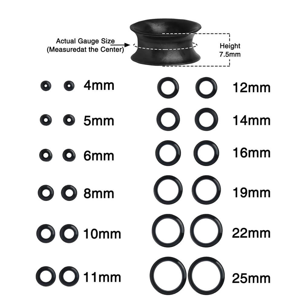 Real life deals ear gauge sizes