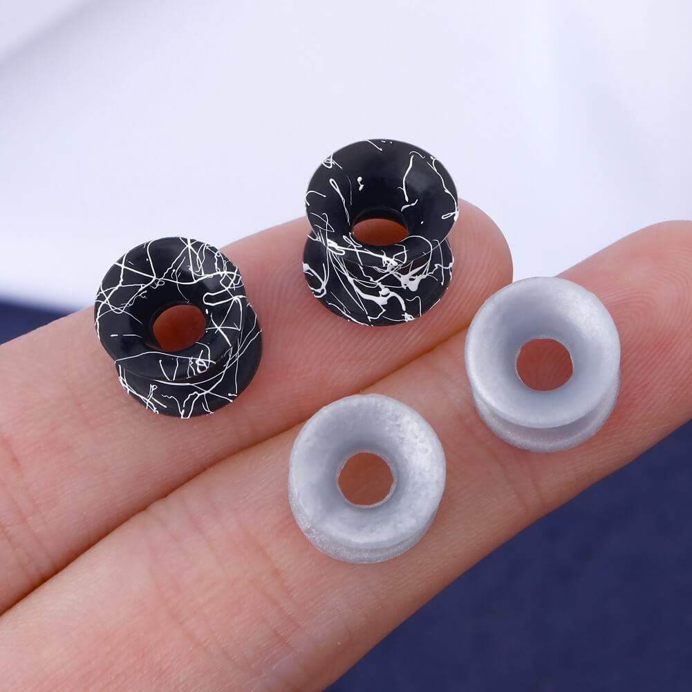 Ear Tunnel Plugs Single Flare Gauges 51MM-14G Flesh Earrings Stretchin –  BodyJ4you