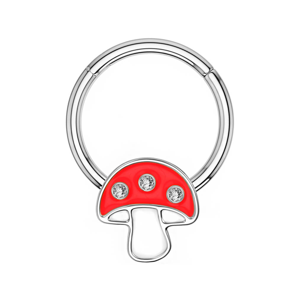 Mushroom deals septum ring