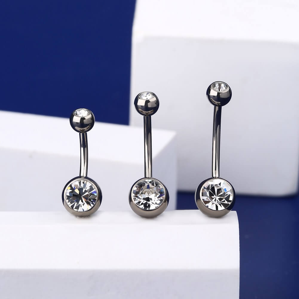 Belly button rings with longer bars sale