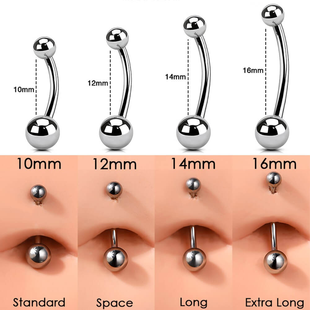 Standard belly deals button gauge